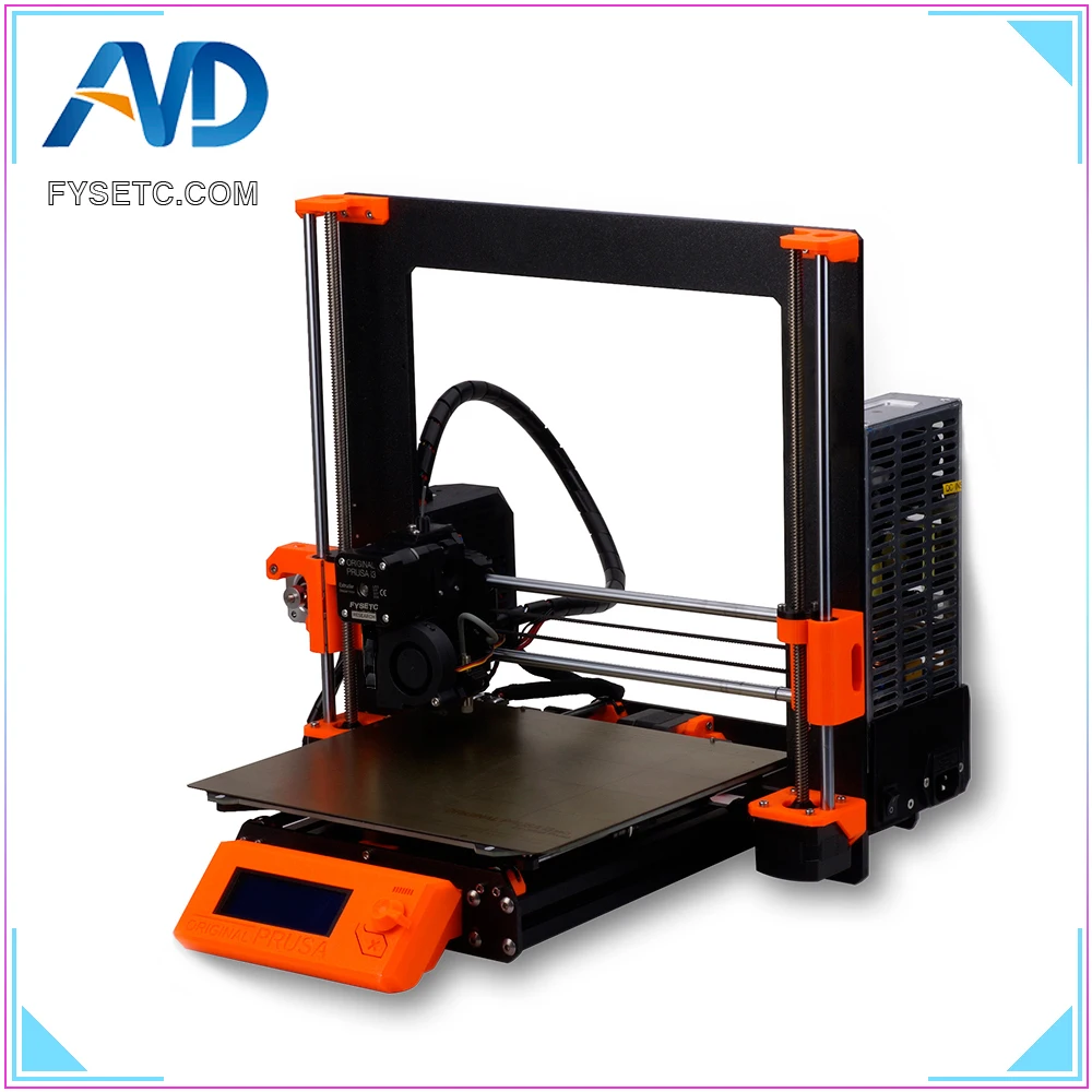 1 Set Complete DIY Clone Prusa i3 MK3 3D Printer Full Kit With Aluminum Alloy Frame Profile Magnetic Heat Bed Motor Einsy board