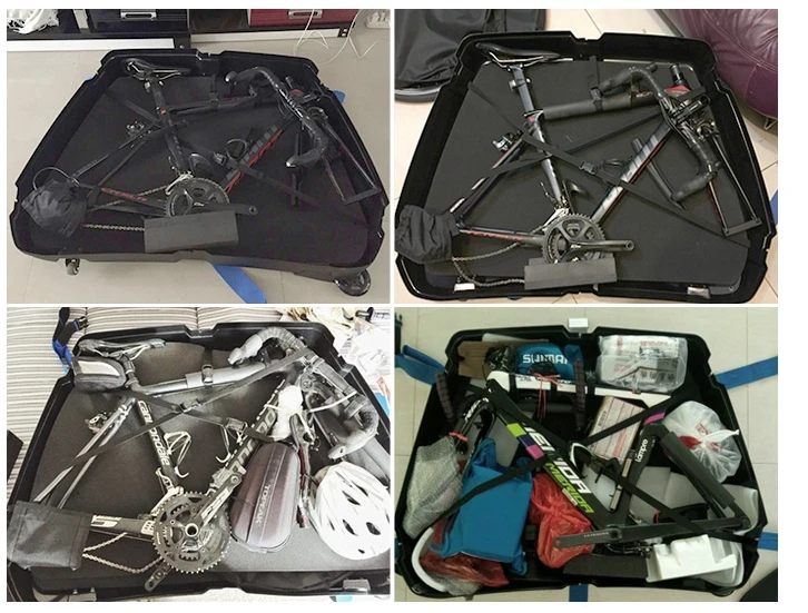 Discount ABS hard shell bicycle loading box road dead flying mountain bike package wanxiang wheel trapezoid box 29 inches or below 2