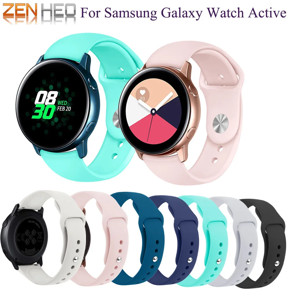 

Silicone Band Sport Watch Strap for Samsung Galaxy Active Band Galaxy 42mm Band for Samsung Galaxy Watch Active Watch Strap 20mm