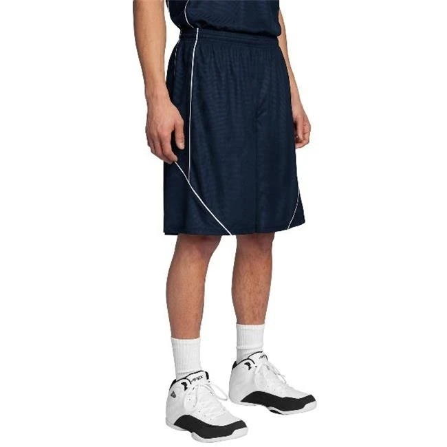 Sport-Tek T565 Posi Charge Mesh Reversible Spliced Shorts True Navy - Large