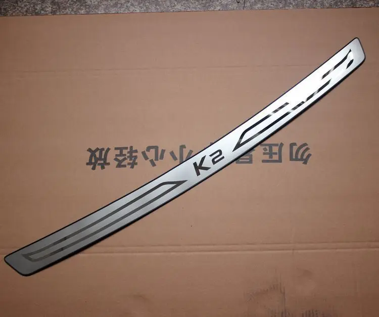 

For KIA K2 / Rio 2011-2015 High quality stainless steel rear windowsill panel,Rear bumper Protector Sill Car-covers