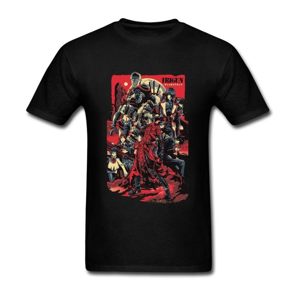 

JUDIAN Trigun Anime Poster Art T Shirt for Men