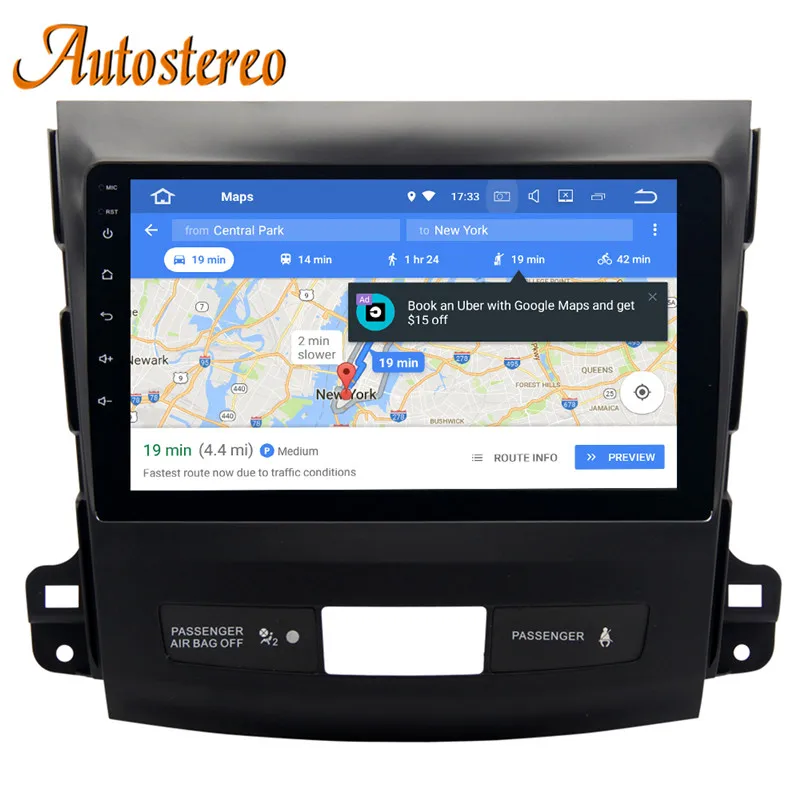 Cheap Android 8 Car No DVD player GPS Navigation for Mitsubishi Outlander/Citroen C-Crosser/Peugeot 4007 radio DSP recorder head unit 4