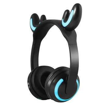 

Kids Wireless Cat Ear Headphones Glow Earphone Mic Game Bluetooth Headset Christmas Gifts GY88