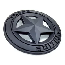72mm Thick Metal Zinc TEXAS EDITION Hollow Out Star Badge Sticker Car Styling Decor for The JEEP Wrangler Liberty Grand Cherokee