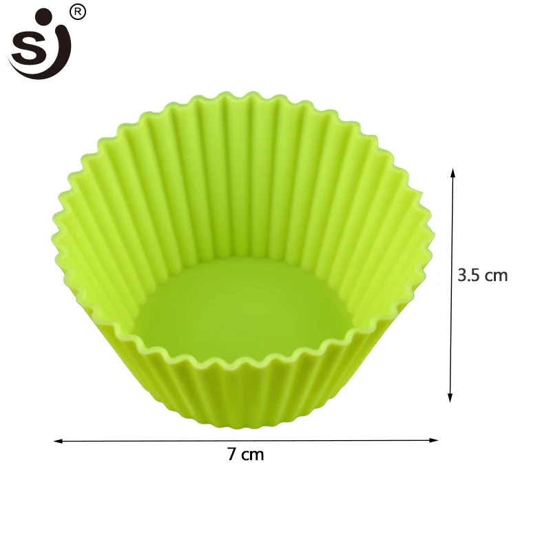 SJ Silicone Cupcake Molds Muffins Bakery Tools in Cake Mold Cupcake Mold Silicone Oven Muffin Cupcake and Bakeware