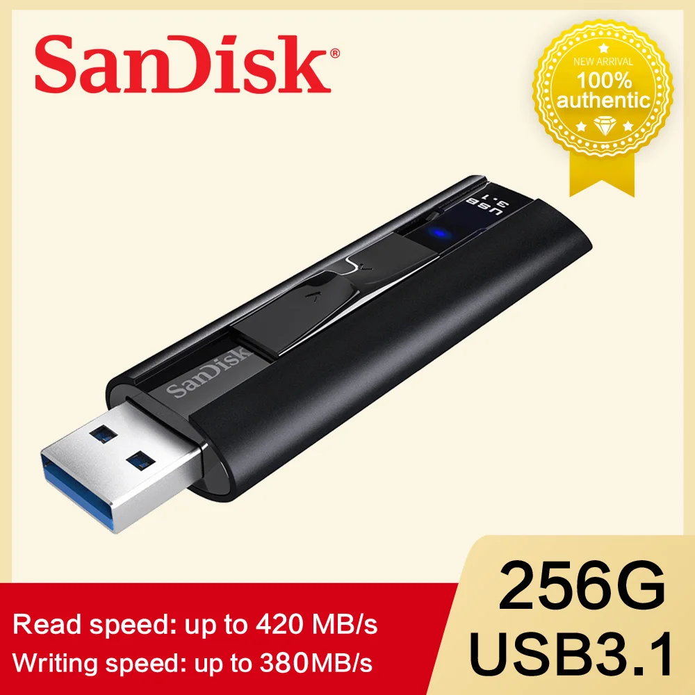 Двойной флеш-накопитель SanDisk CZ880 Extreme PRO 128 ГБ USB флэш-накопитель USB 3,1 256 ГБ флэш-накопитель de Высокая скорость 420 МБ/с. флешки negocios U диск