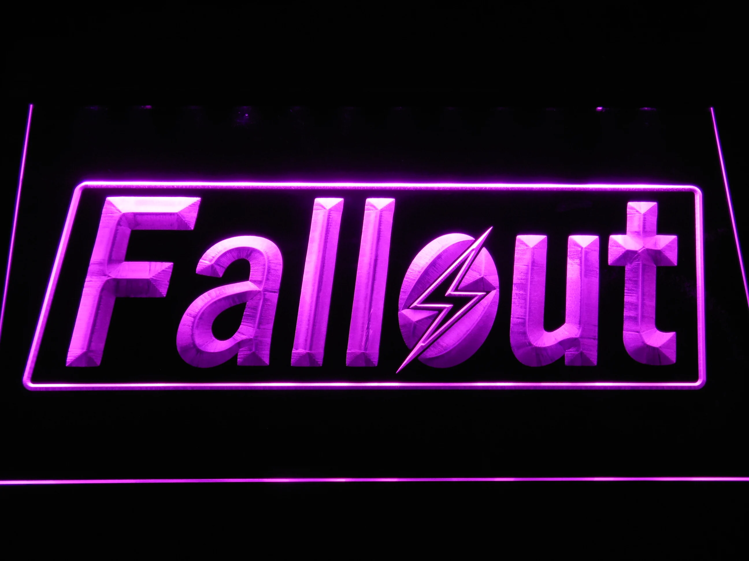 E088 Fallout Bar Светодиодные неоновые световые вывески с переключателем ВКЛ./ВЫКЛ. 20 +