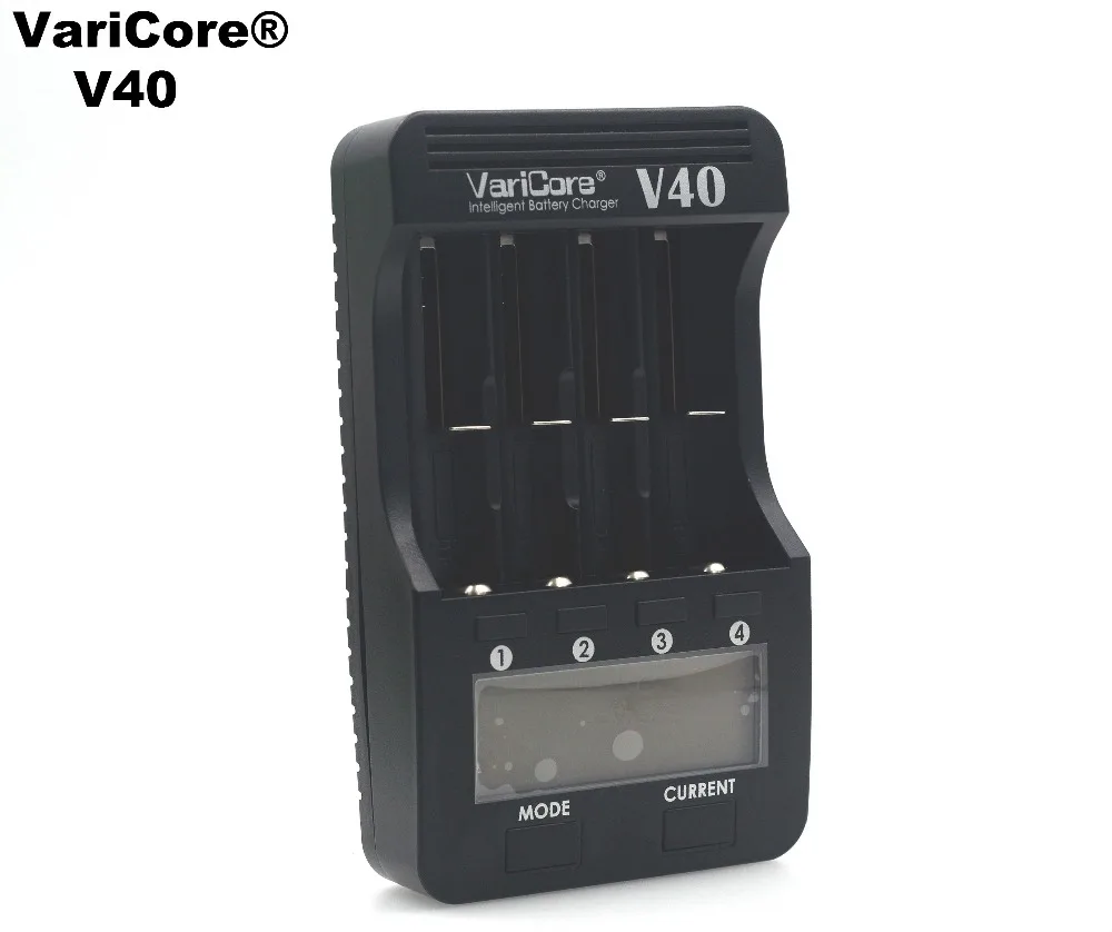 Новое зарядное устройство VariCore V40 с ЖК-дисплеем для 3,7 В 18650 26650 18500 16340 14500 18350 литиевая батарея 1,2 В AA/AAA NiMH батареи