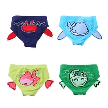 Детские купальные штаны с рисунком животных для детей от 8 до 12 кг, мягкие удобные плавки для маленьких мальчиков и девочек, детские аксессуары для плавания