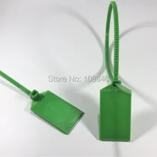 100 шт/лот UHF застежка-молния Tie Seal Пассивная RFID Метка/Этикетка/карта с Alien H3 чип пластик датчики с держателем