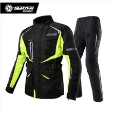 SCOYCO одежда для мотоциклов костюм зимний водонепроницаемый согревающий локомотив одежда комбинезоны мотоциклетные гоночные куртки брюки
