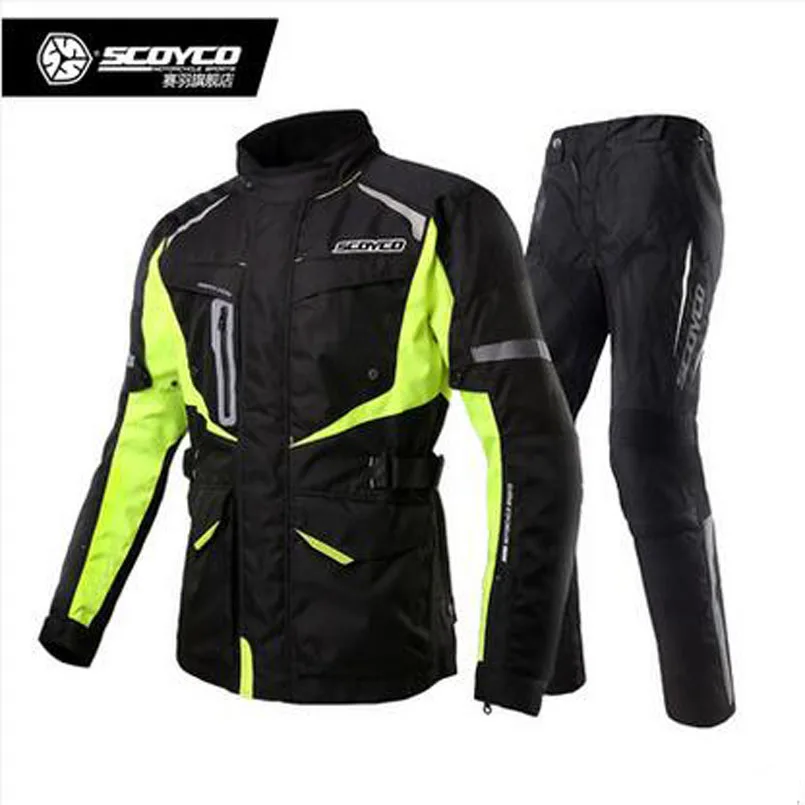 

SCOYCO Motorcycle Riding clothes Suit Winter Waterproof Keep Warm locomotive clothing overalls Motorbike Racing Jackets Pants
