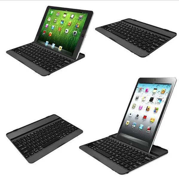 Aluminium alloy Metel Ultrathin Keyboard with Stand For