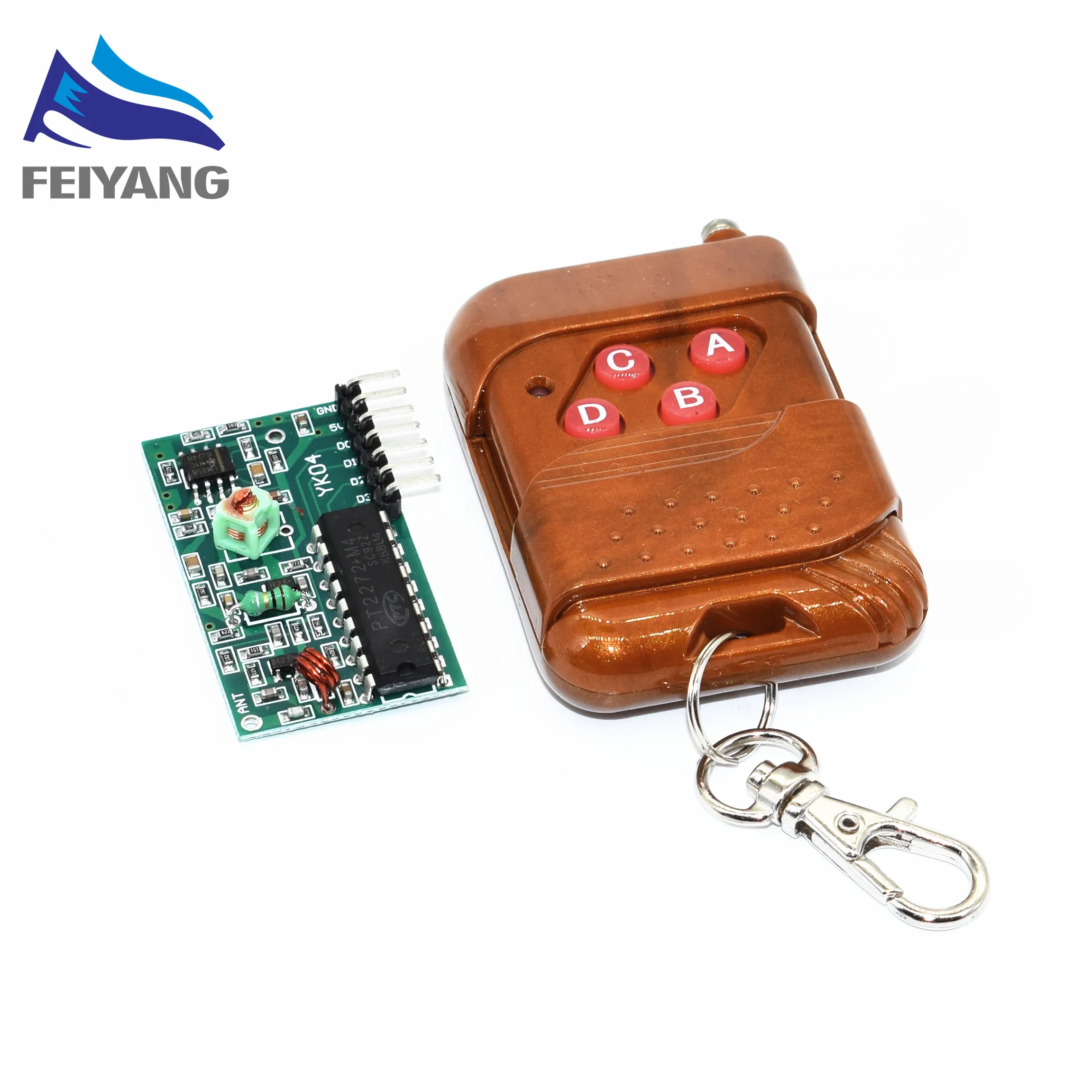 

1set IC 2262/2272 4 CH 315Mhz Key Wireless Remote Control Kits Receiver module
