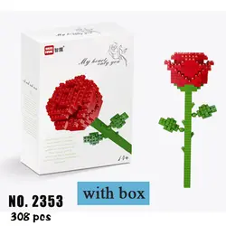 Подарок ко Дню Святого Валентина сексуальная роза Мини Строительные блоки полный любви ухаживания подарок на день рождения сращивания