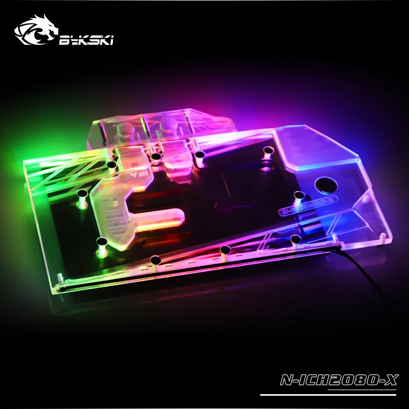 #^Special Price Bykski Water Block use for Inno3D RTX 2070/2080 ICHILL X3 JEKYLL / Full Cover Copper Radiator Block/3PIN 5V A-RGB / 4PIN 12V RGB