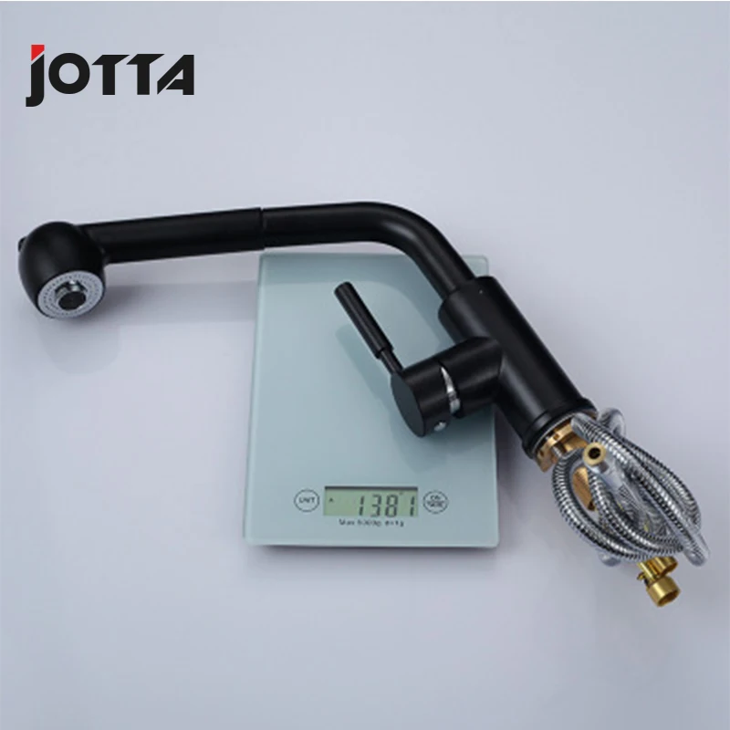 Pull-painted hot and cold multi-function rotating simple kitchen faucet Pull-painted hot and cold multi-function rotating simple kitchen faucet