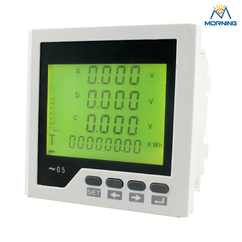 

3FHD3Y panel size 96*96 low price lcd three-phase multi-rate and harmonic measure rs485 industrial digital energy meter