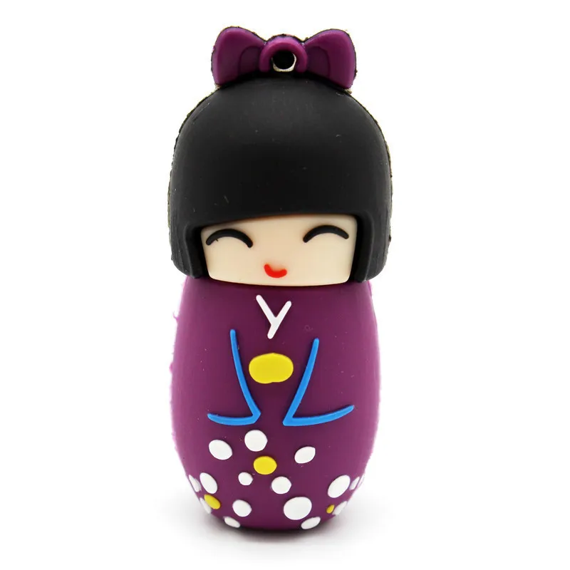 USB флеш накопитель 64G Флешка 32G 16G стиль японская кукла игрушка флешка|USB