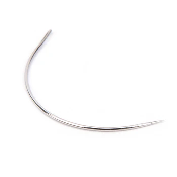 

12Pcs C style hair weave needle for Brazilian Indian Hair Weft Extension Weaving Type Curved Thread Sewing Salon styling tools