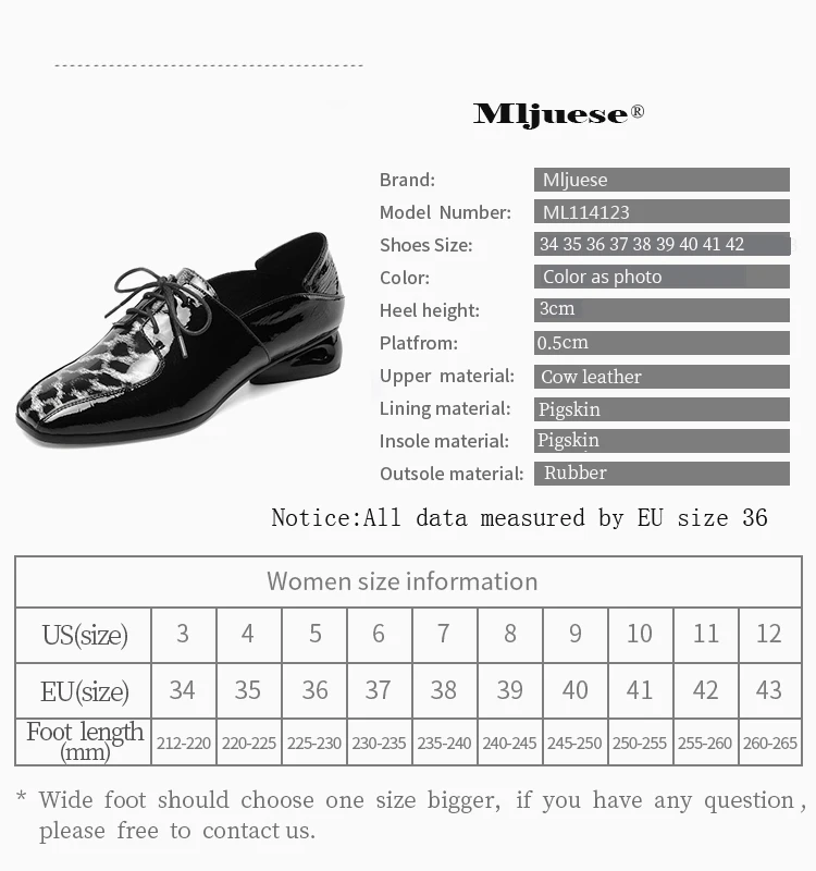 MLJUESE/; женские туфли-лодочки из коровьей кожи; сезон осень-весна; женские вечерние туфли на низком квадратном каблуке со шнуровкой коричневого цвета; размеры 34-42