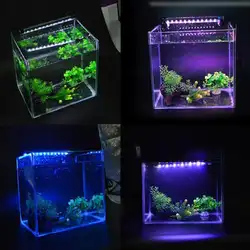 28 см светодиодный аквариум RGB света бар воздушного пузыря лампы погружные Водонепроницаемый аквариумных рыб водные ПЭТ освещения ЕС/ США