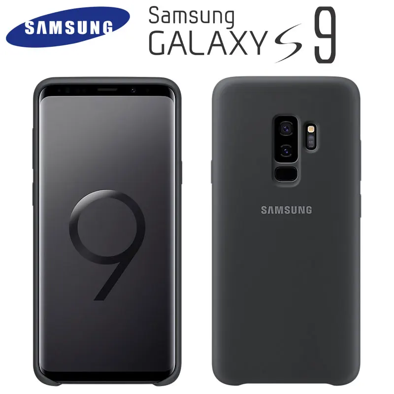 

Original Samsung Galaxy S9/S9 Plus S9+ Silky Silicone Cover Soft-Touch Finish Back Protective Case G960 G965 s9 5.8/6.2 Inch