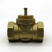 Латунный двухходовой клапан DN20 электрический тепловой привод клапан