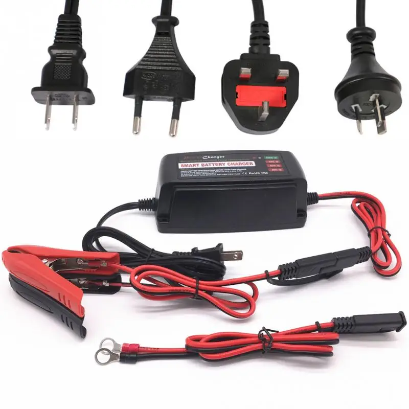 

13.8V 5A Smart Car Battery Charger Maintainer Auto Charging Battery display For AGM GEL Sealed Lead US/EU/AU/UK Plug