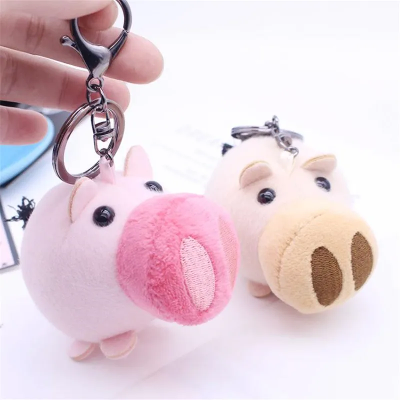 Creative cartoon cute pig plush pendant keychain plush toys keychain