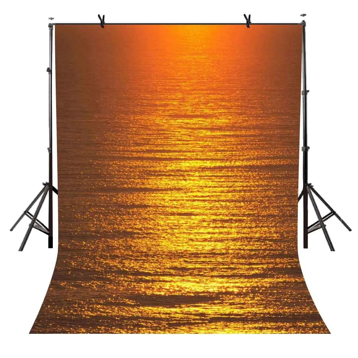 

5x7ft Sea Level Backdrop Dusk Sparkling Sea Level Photography Background and Studio Photography Backdrop Props
