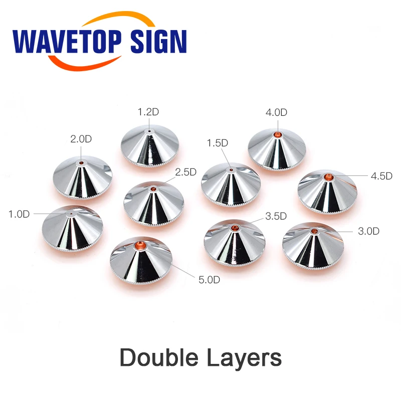 WaveTopSign диа. 28 мм Лазерная насадка один двойной слой Калибр 0,8-5,0 резьба M11 для Precitec WSX волоконная Лазерная режущая головка