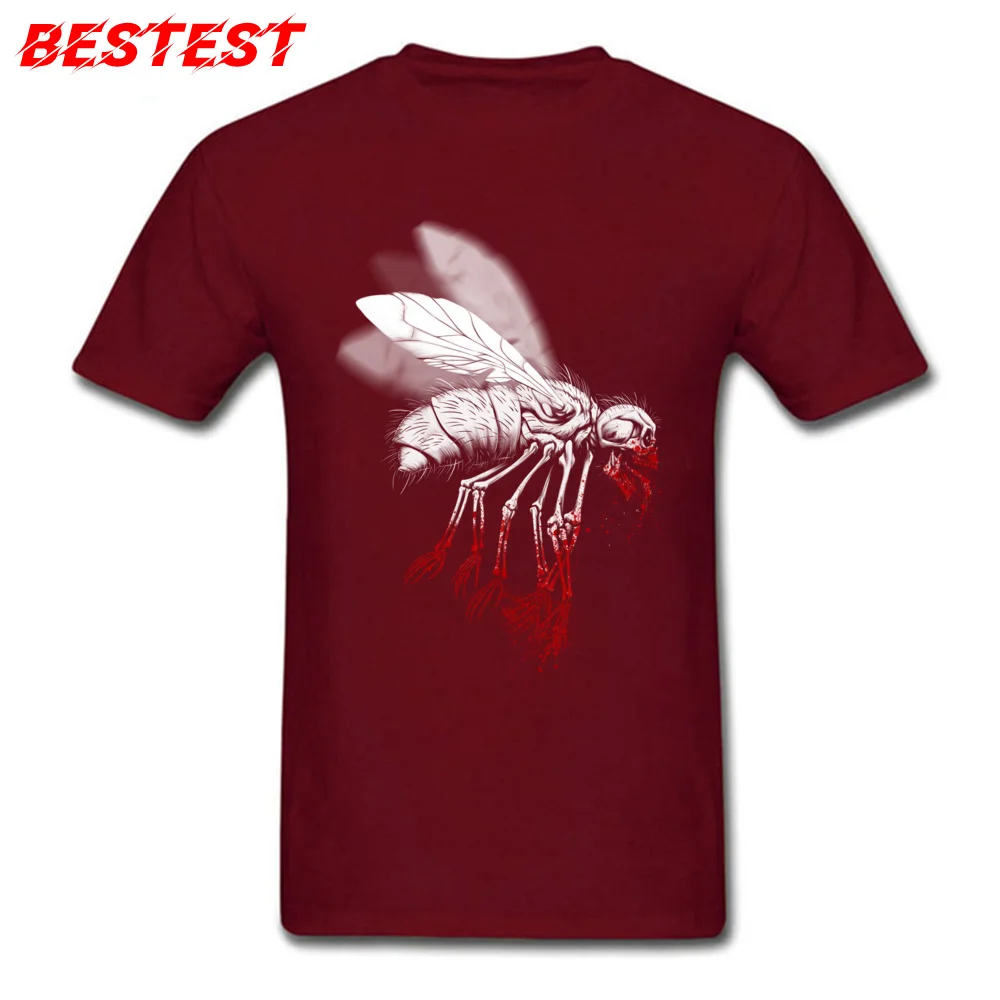 INSECT POLITICS The Fly Summer Summer 100% Cotton O-Neck Youth T Shirt Casual Tops Shirt Fashionable Short Sleeve T Shirt INSECT POLITICS The Fly maroon