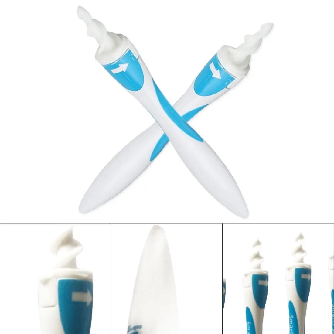 Soft Spiral Ear Cleaner Spoon Soft Disposable Ear Wax Remover Removal Swab safe cleaner Earpick