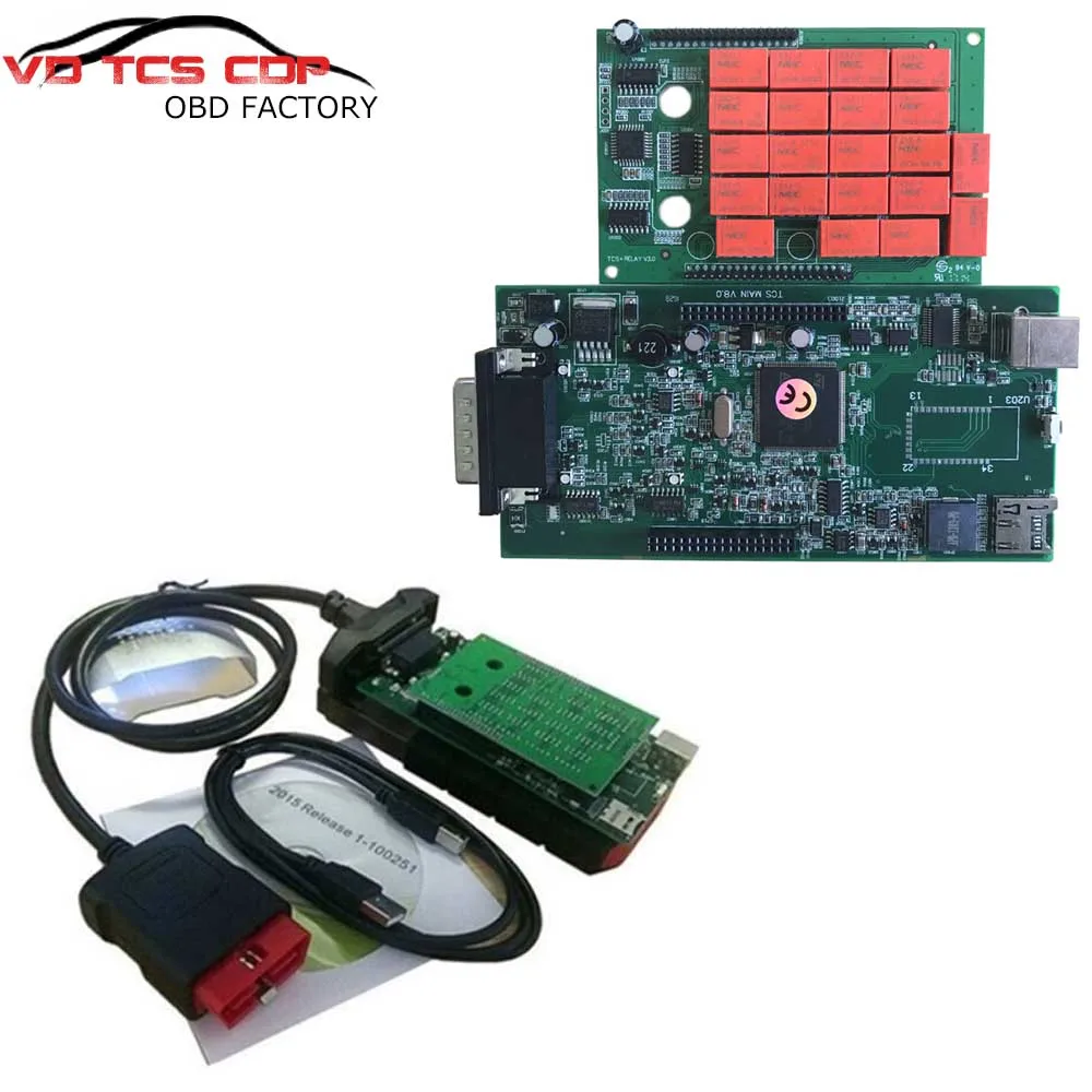 A++ новое программное обеспечение,0 R0 бесплатно Активировать! VCI VD TCS CDP pro plus с одной печатной платой зеленая плата Bluetooth диагностический инструмент