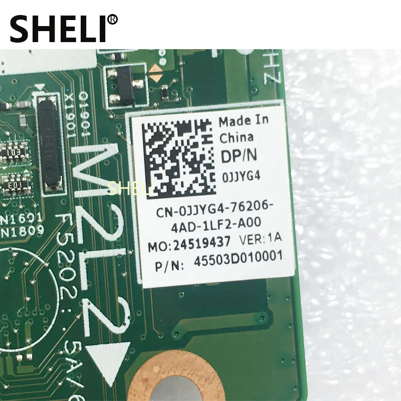 Шели для Dell ноутбук материнская плата JJYG4 0JJYG4 CN-0JJYG4 Inspiron 3148 материнская плата DDR3L i3-4010U 1,7 ГГц 100% тест нормально