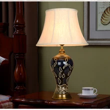 Art китайский фарфор, керамическая настольная лампа спальня гостиная Свадебные настольная лампа Цзиндэчжэнь настольная лампа