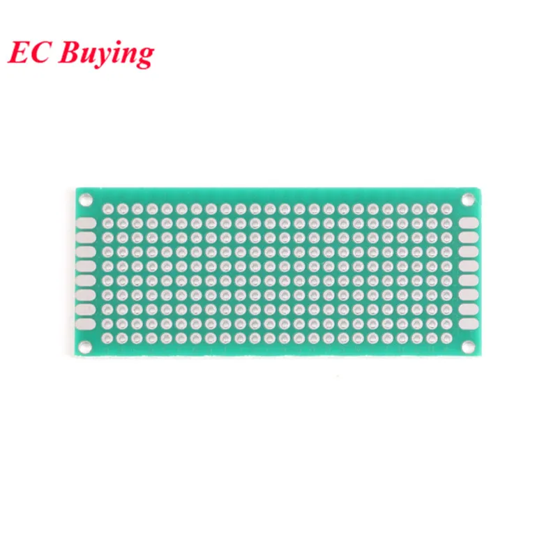 5pcs 3x7cm Double Side Prototype PCB Universal Printed Circuit Board DIY For Arduino 2.54mm Glass Fiber 3*7cm 30x70mm 30*70mm