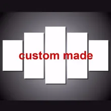 Drop Shopping Customized 5 Piece HD Print Custom Made Poster Paintings on Canvas Wall Art for Home Decorations Wall Decor