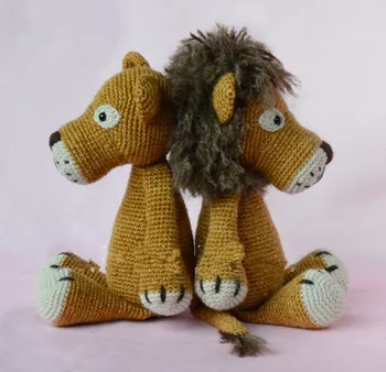 

Crochet handmade Lion toy and doll rattle