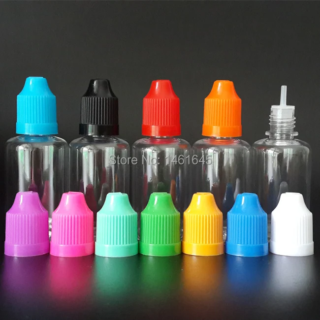 

200pcs 30ml PET Plastic Dropper Bottle Empty E liquid Bottle with long fine tip and childproof caps for Nail Polish E juice