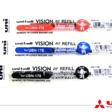 UNI UBR-78 японский бренд 5 шт./лот гелевая ручка заправка в 3 цвета для гелевых ручек