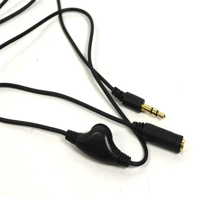 

3.5mm Jack AUX Male to 3.5 mm Female Adapter Extension Cable M/F Audio Stereo Cord with Volume Control Earphone Accessories