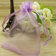 50 шт./лот, фиолетовый 17x23 органза сумки свадьба favour подарок мешок ювелирные изделия и чехлы