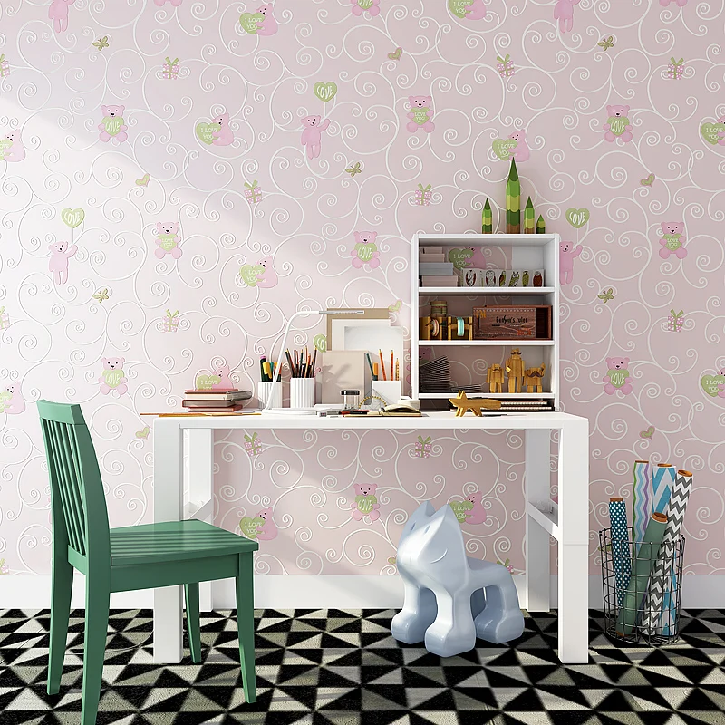 3D Cute Bear Wallpaper Boy Girl Bedroom Living Room TV Background Home Yellow Beige Pink Blue Wall Paper Roll 3D Cute Bear Wallpaper Boy Girl Bedroom Living Room TV Background Home Yellow Beige Pink Blue Wall Paper Roll