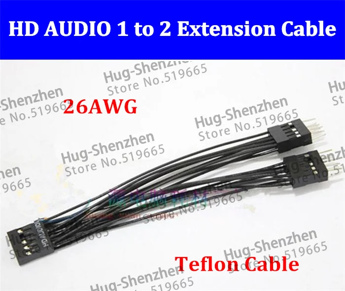 High Quality HD AUDIO motherboard /main board audio 1 to 2 extension ...