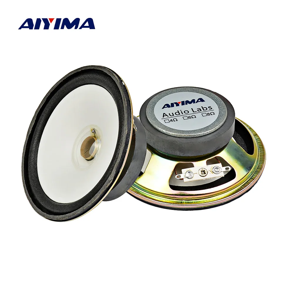 AIYIMA 2 шт. 4 дюйма портативный динамик s 2Ohm 5 Вт DIY Аудио мультимедиа Parlante Altavoz bluetooth динамик домашний кинотеатр звуковая система