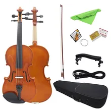 AV-E03 4/4 полный Размеры электроакустических эквалайзер скрипка комплект твердая матовая отделка ели уход за кожей лица доска 4-стринг со Чехол канифоль кабель