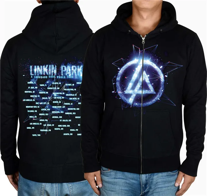 4 вида Linkin Park приятный мягкий теплый рок sudadera Толстовки зимняя куртка панк Хардрок тяжелых металлов Rap молнии флисовая толстовка